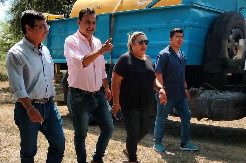 El gobierno articula acciones para llevar agua potable a pobladores de Horquilla